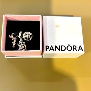 Disney x Pandora Beauty and the Beast Charm Trio
